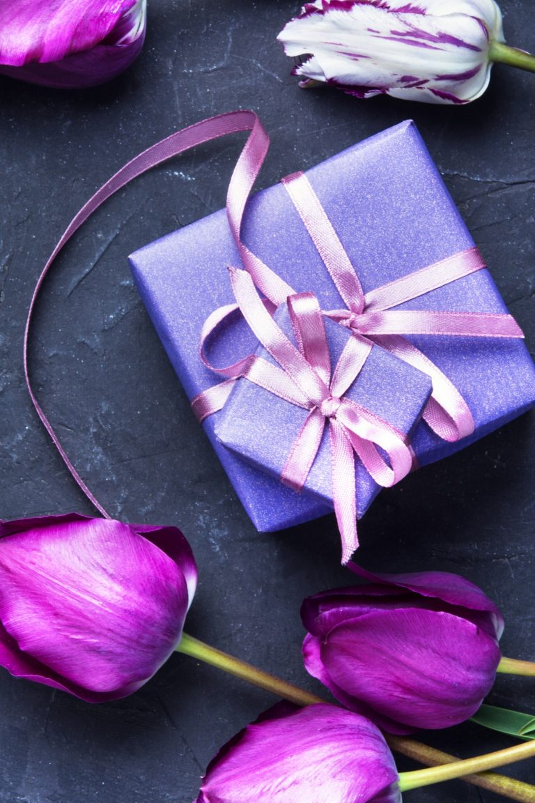 gift and tulip