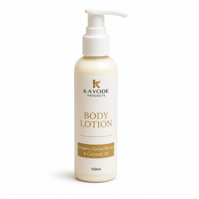 Organic Cocoa Butter & Coconut Oil Body Lotion (100ml) | K Products