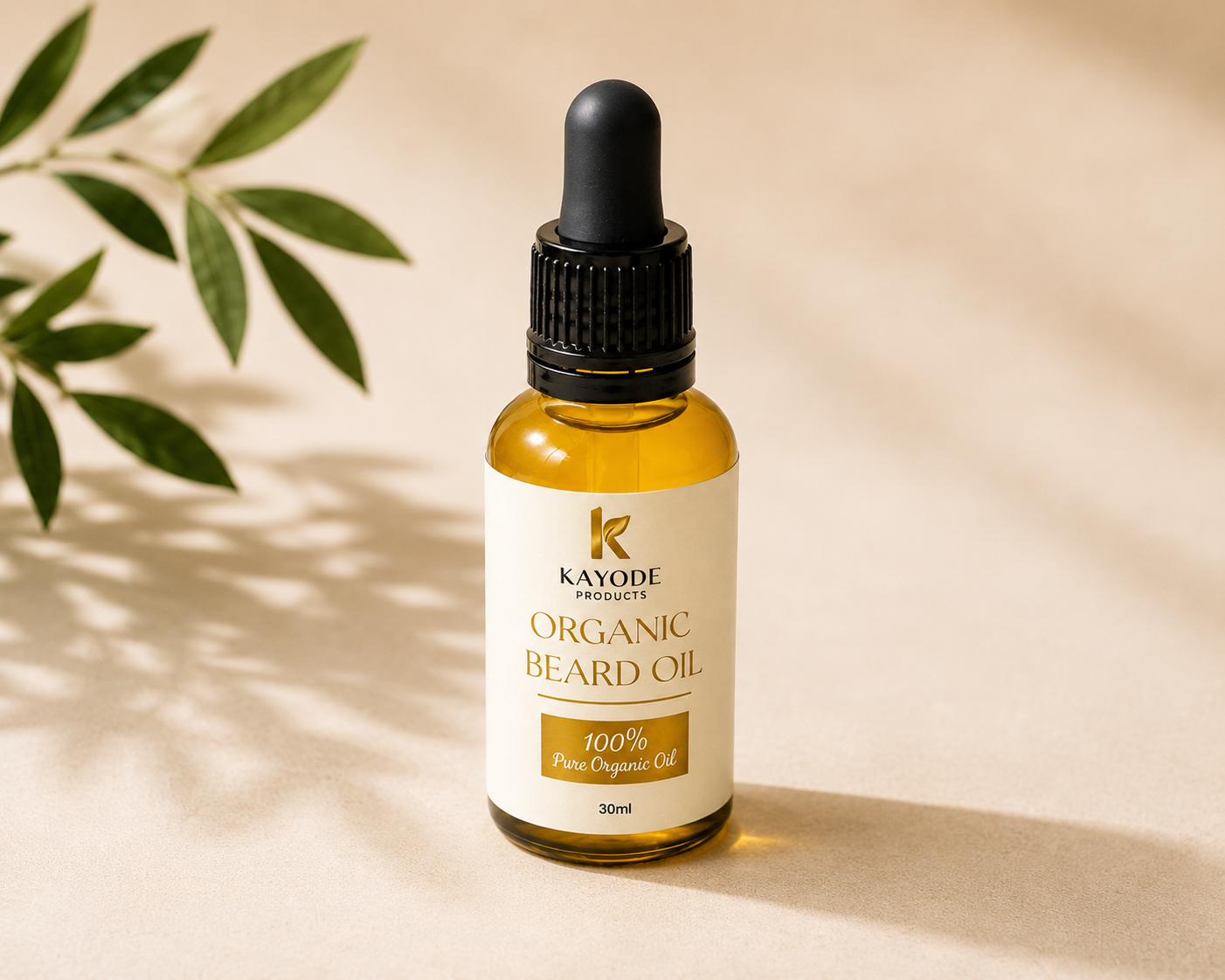 Organic Beard Oil for Soft & Healthy Beard Growth (30ml) | K Products - Image 4