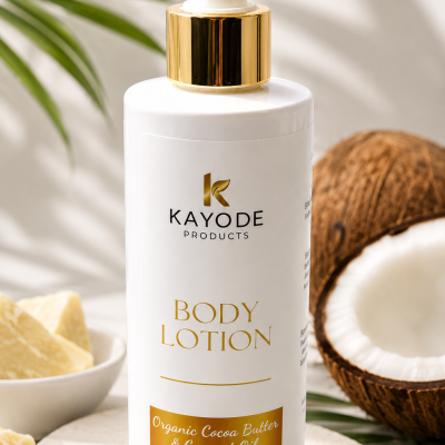 Organic Cocoa Butter & Coconut Oil Body Lotion (250ml) | K Products