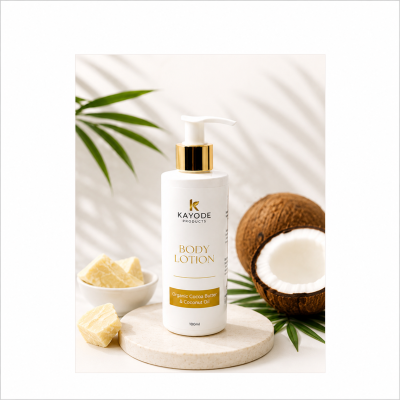 Organic Cocoa Butter & Coconut Oil Body Lotion (250ml) | K Products