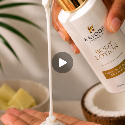 Organic Cocoa Butter & Coconut Oil Body Lotion (250ml) | K Products