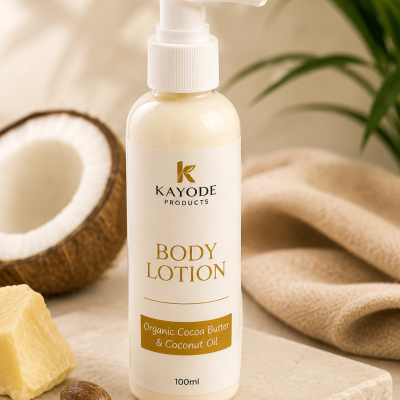 Organic Cocoa Butter & Coconut Oil Body Lotion (100ml) | K Products