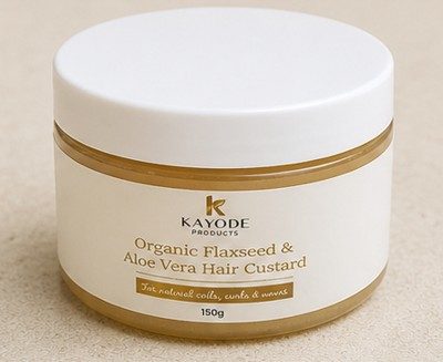 Hair Custard for Curls UK | Flaxseed & Aloe Styling Gel (150g)| K Products