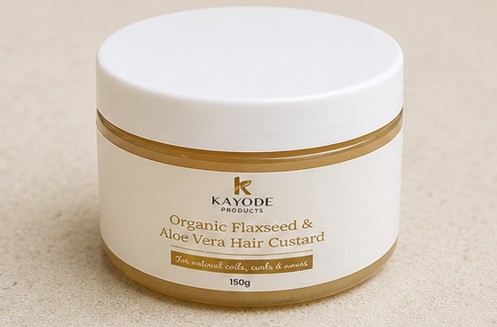 Hair Custard for Curls UK | Flaxseed & Aloe Styling Gel (150g)| K Products - Image 2