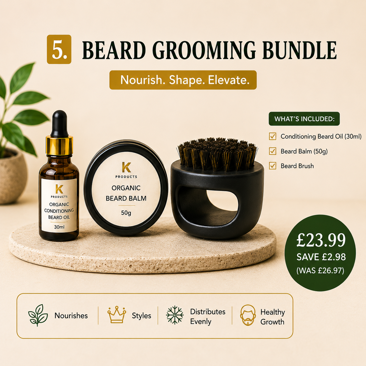 Luxury Beard Grooming Gift Set | K Products UK - Image 2