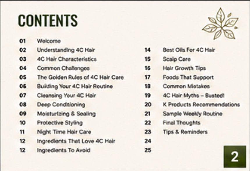 4C Hair guide ( Visual guide) - Image 3